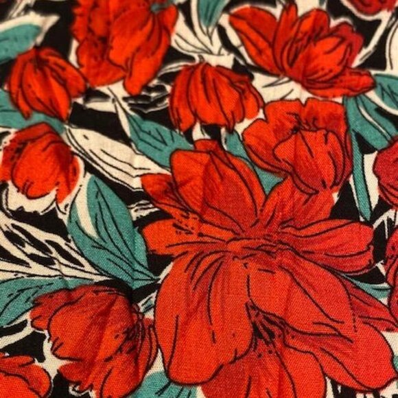 Women's Sleeveless Halter Backless Floral Print Ruffle Mini Short Dress, Small - Picture 9 of 9